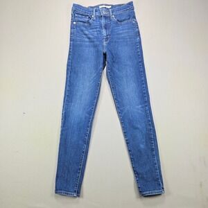 Levi's Big E Jeans Mile High Super Skinny Stretch Medium Wash Blue Womens 27